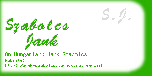szabolcs jank business card